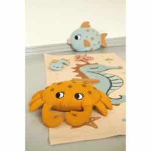 roommate Sjöhäst Matta På Golvet I Ett Barnrum