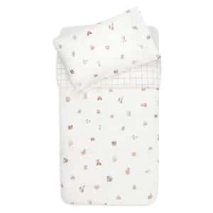 Jollein Animal Friends bäddset spjälsäng 100x140 cm