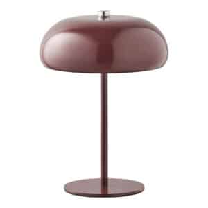 House Nordic Margate uppladdningsbar bordslampa, bordeaux